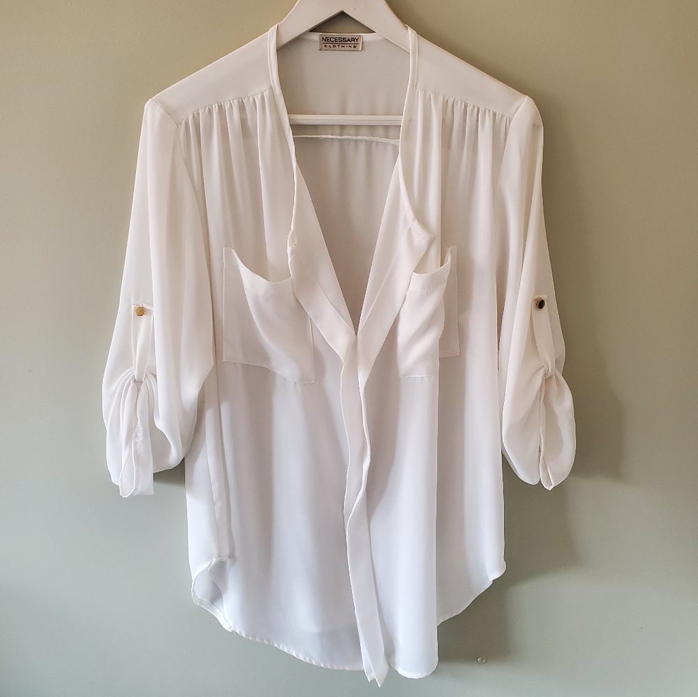 Necessary Clothing White Blouse